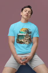 Cute Explorer Owl Travel Unisex Classic Crew T-Shirt